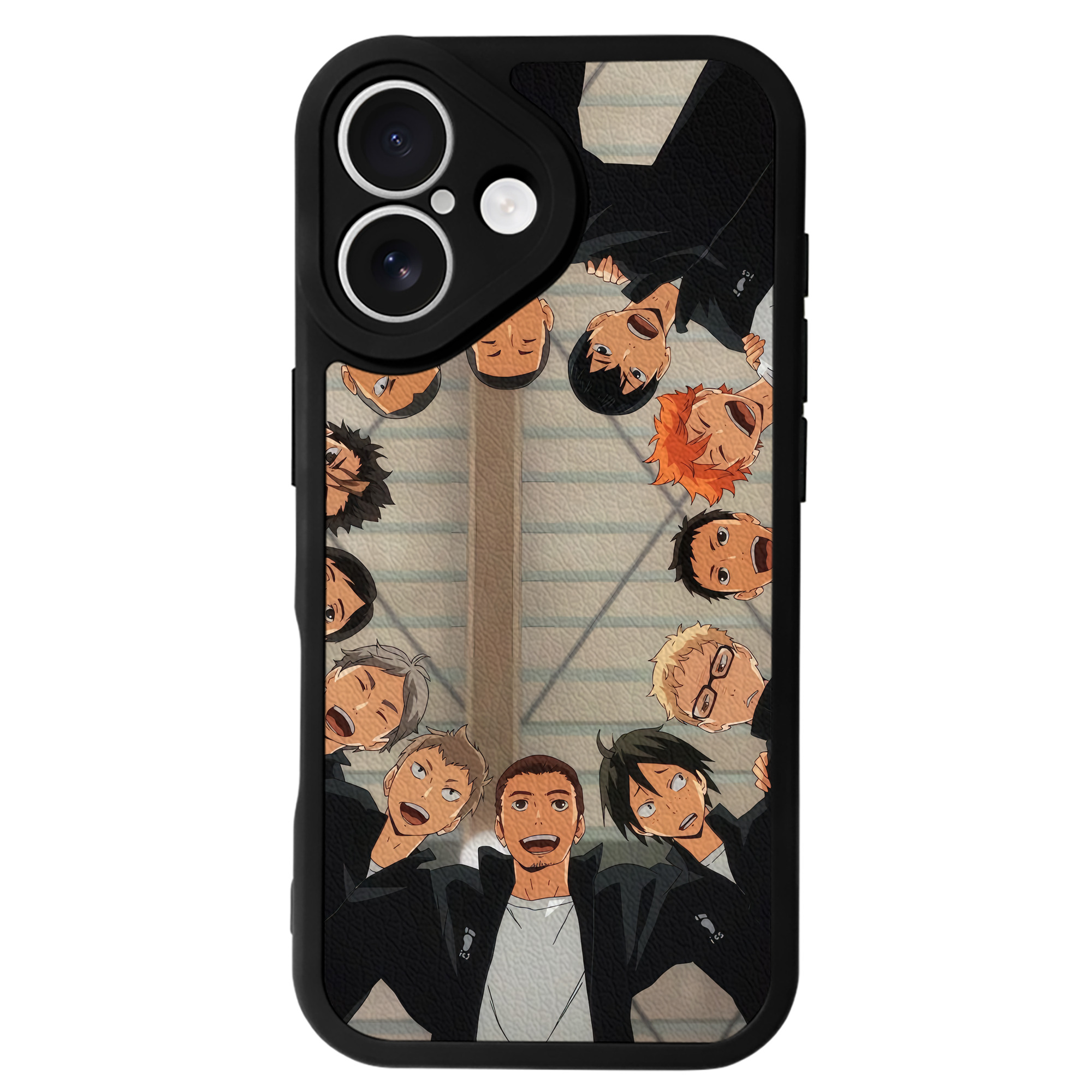 （画像用） ハイキュー!! Haikyu!! 【iPhone 16シリーズ対応】シリコンスマホケース（レザー調） 材質：シリコン